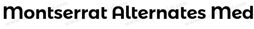 Montserrat Alternates Mediumy字体转换